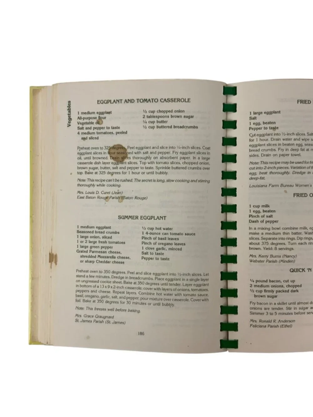 Foods À La Louisiane Cookbook Louisiana Farm Bureau Women Spiral Bound 1992